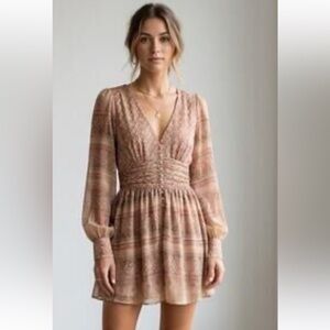 House of Harlow  Shona Joy Revolve balloon sleeve dress NWT